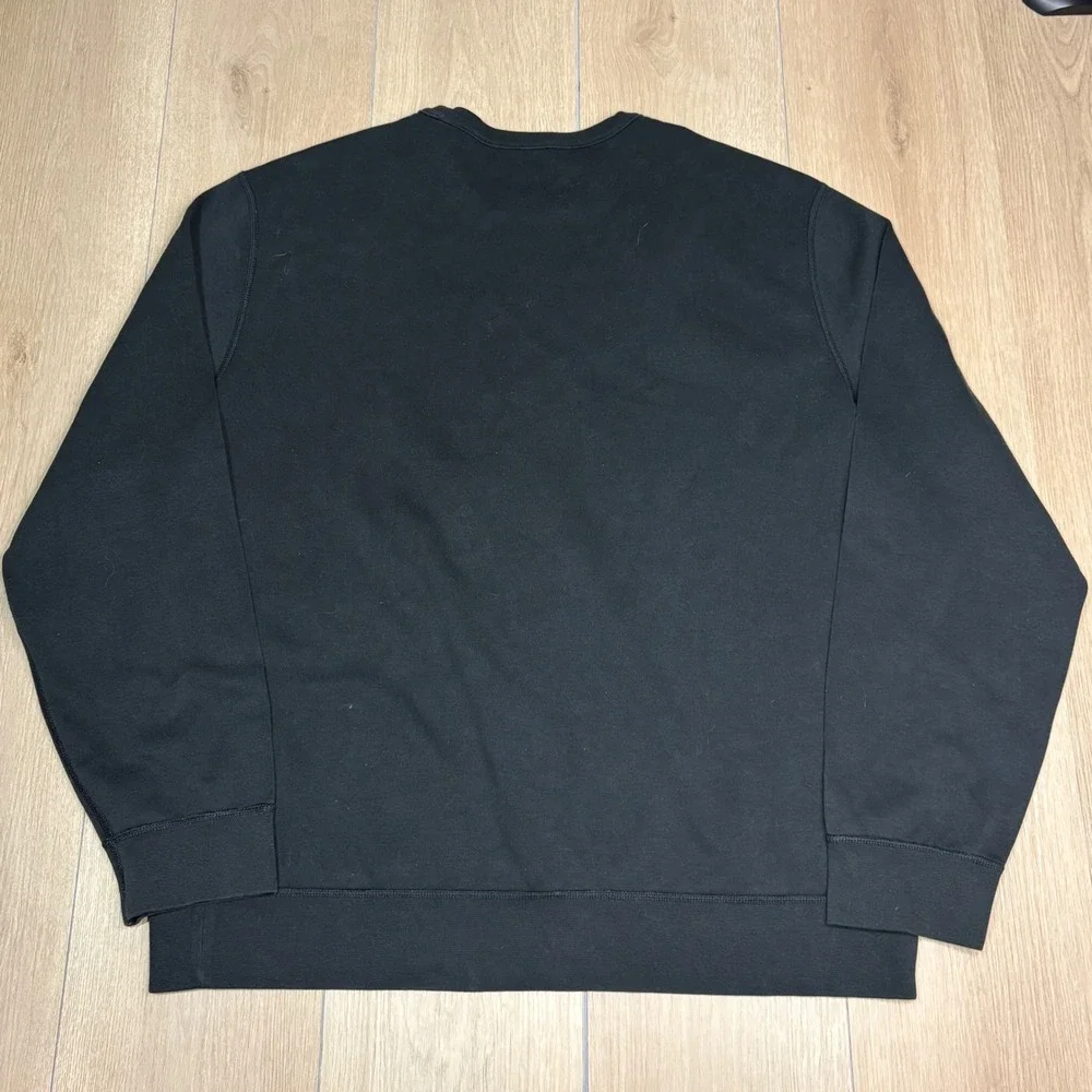 Polo Ralph Lauren Mens XL Black Chenille Big Pony Crewneck Sweatshirt Stained
